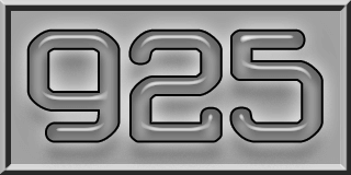 Finhaltstämpel 925 = 92.5% silver